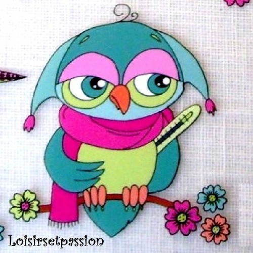 Patch Applique, Dessin Transfert thermocollant, Collection Les Hiboux chouettes - Picture 11 of 13