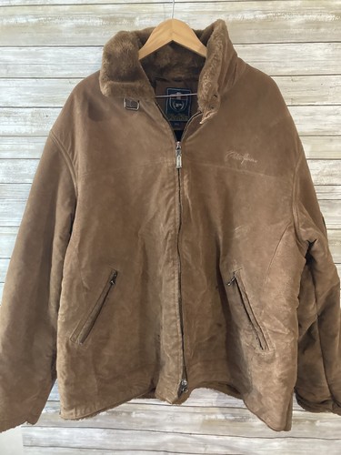 Phat Farm leather jacket 4XL Faux Fur 