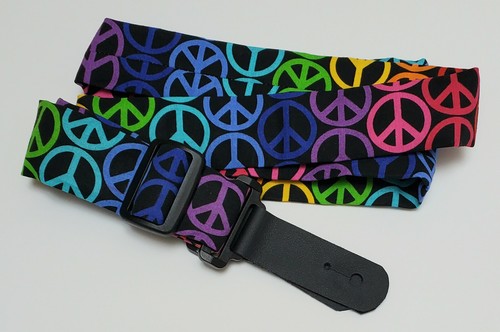 Cotton Ukulele Strap + Adapter - Hand Made, Multiple Designs, your choice - Picture 46 of 50