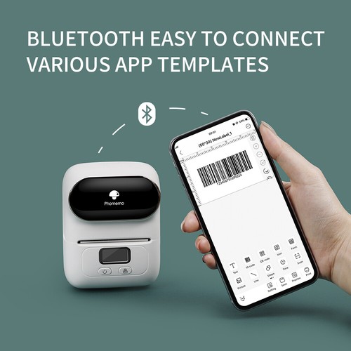 Phomemo M110 Bluetooth Thermal Printer Portable Wireless Label Maker Sticker LOT - Picture 4 of 29