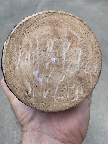 Vintage UNIQUE ONE OF A KIND Dan Perkins Signed ART BOTTLE RAKU Pottery ❤️sj4j7 - Picture 11 of 11
