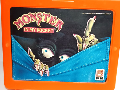 MONSTER IN MY POCKET - LUNCH BOX SERIE 1 PERU VINTAGE 1993 BASA