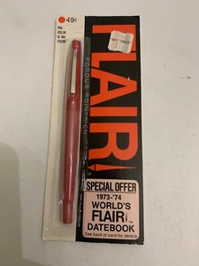 Vintage Flair 1973-74 World's Flair Red Pen Sealed Never Opened