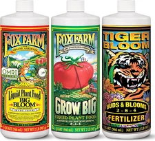 Fox Farm FX14049 Liquid Nutrient Trio Soil Formula: Big Bloom, Grow Big, Tiger B