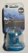 Joovy Dood Sippy Cup Lids-Turquoise -Hard Spouts -2 pack NEW