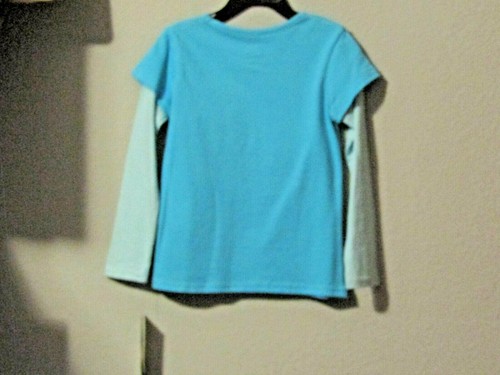John Deere medium blue w/light blue long sleeves 'LIVE LOVE FARM w/horse behind - Picture 3 of 3