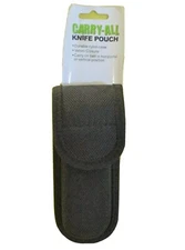 Carry All Black 2-Way Heavy Duty Molded Nylon Belt Sheath EDC Velcro Brand New