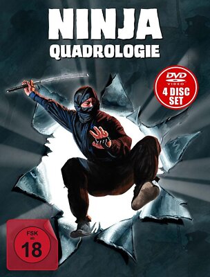 Ninja - Teil 1+2+3+4 UNCUT Quadrologie # 4-DVD-NEU