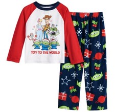 NWT Toy Story 4 Pajamas Size 10 Boys Woody Forky Buzz Lightyear Alien Winter NEW