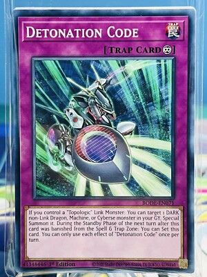 Yugioh! 3x Detonation Code brand new BODE-EN071 Common 1st Ed NM