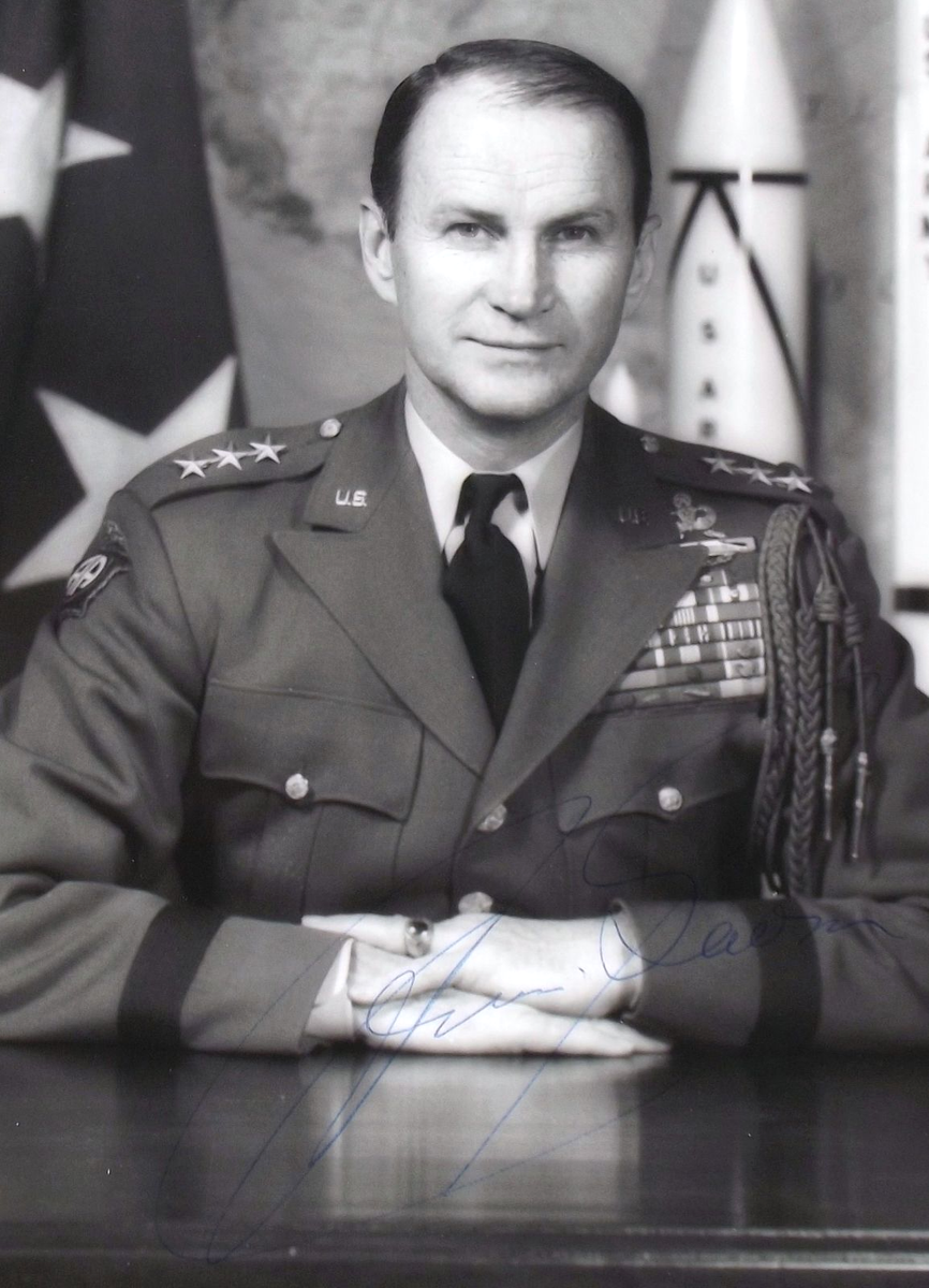 General James Gavin Signed Formal Photograph WW II 82nd