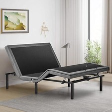 Full Queen Adjustable Bed Frame Ergonomic Electric Bed Base with Wireless Remote