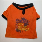 Small Dog Enemies Orange Lightweight Knit T Shirt 10 x 7 x 12 Chihuahua Size
