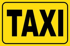Blechschild 30x40 Taxi Hinweis Verkehr Fahrzeug  Wand Deko Bar Kneipe Cafe Samml