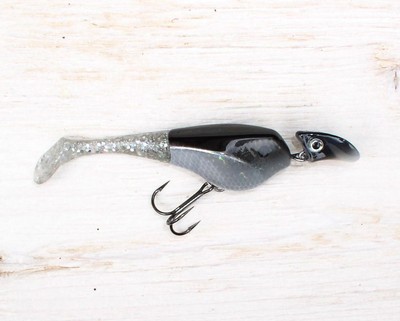 Headbanger Shad 11 cm / 10 Gramm, Ghost Shad, Schwimmend, Hard-Lure, Floating