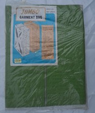 Vtg new old stock jumbo green Garment Bag closet organizer Japan sealed new