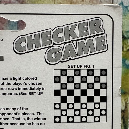 Vintage JA-RU Pocket Travel Checker Game with Case Pocket Size Portable 2002 NEW - Picture 19 of 24