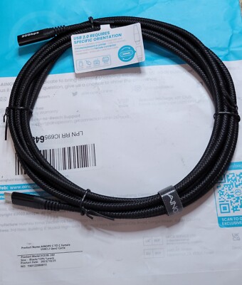 Ainope 20 Gbps Female USB3.2 Gen 2 cable Mod H338-2M Black 10 ft.