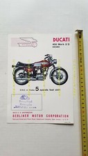 Ducati 450 Mark 3 Desmo 1970 depliant originale USA moto brochure