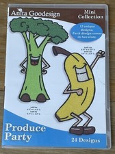 Anita Goodesign Mini Collection Produce Party Embroidery Machine CD NEW SEALED
