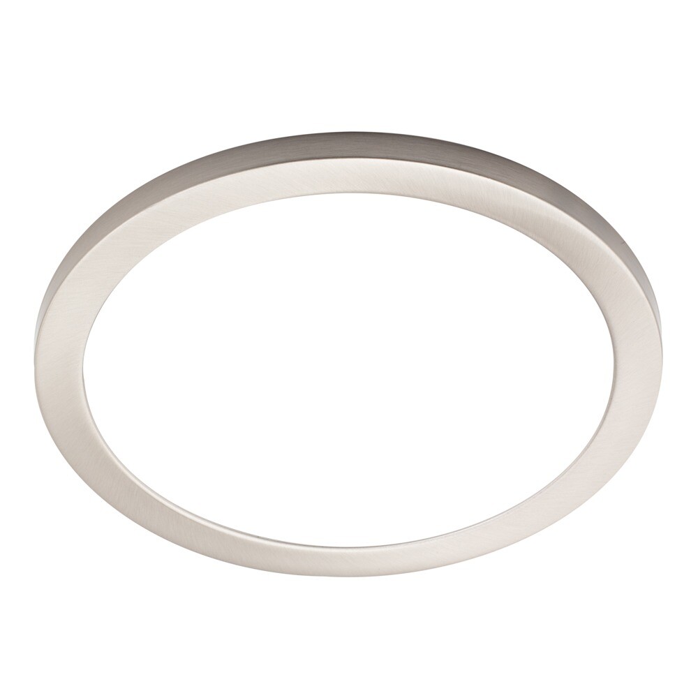 Litecraft Darly Flush Bathroom Ceiling or Wall Light 24 Watt LED - Satin Nickel