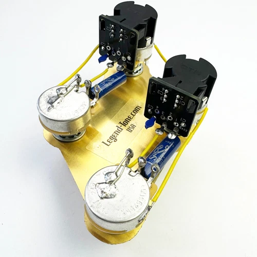 Gibson Les Paul Coil Split Wiring - CTS 500k Push/Pull Pots - NextGen Sozo Blue