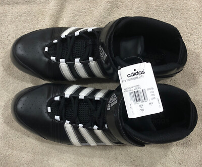 NEW Adidas Pro Intimidate 2 Fly Mid Black and White Football Cleats - Size 14