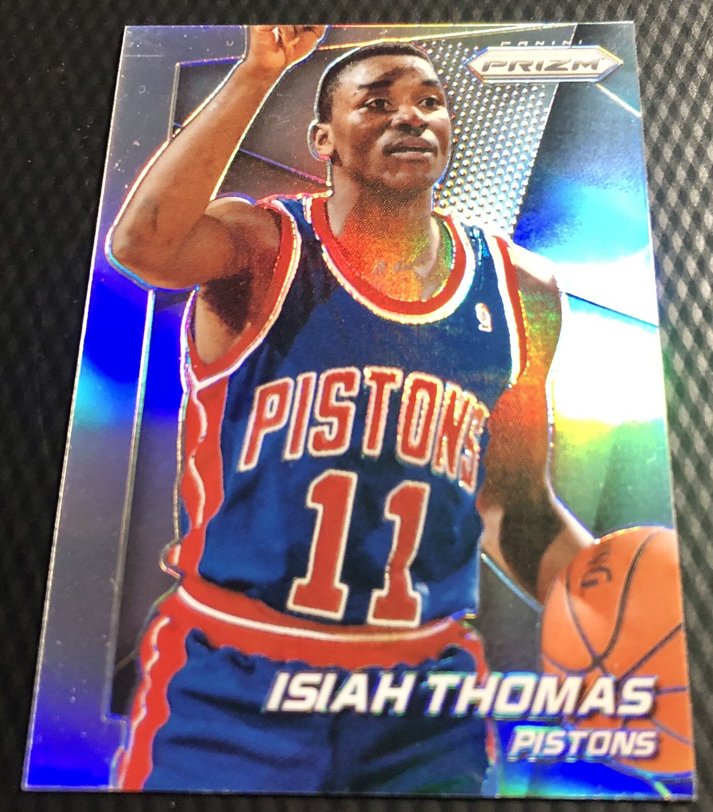 2014-15 Panini Prizm Isiah Thomas Pistons Silver Prizm Parallel #162