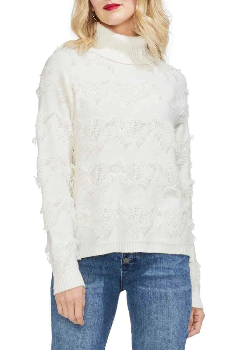 Vince camuto white sweater sale
