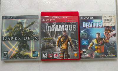 PS3 lot of Darksiders, Infamous, Deadrising 2 and Red Dead Redemption