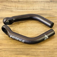 Profile Design Long Bend Gray Anodized Bar Ends