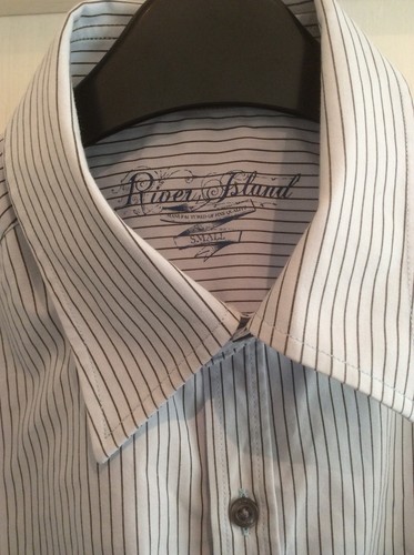 Camisa para hombre River Island manga larga a rayas talla pequeña - Imagen 2 de 7