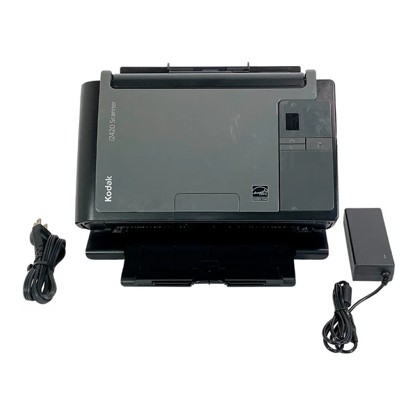 Kodak i2420 Duplex Color Pass-Through Document Scanner w/AC Adapter GRADE A!