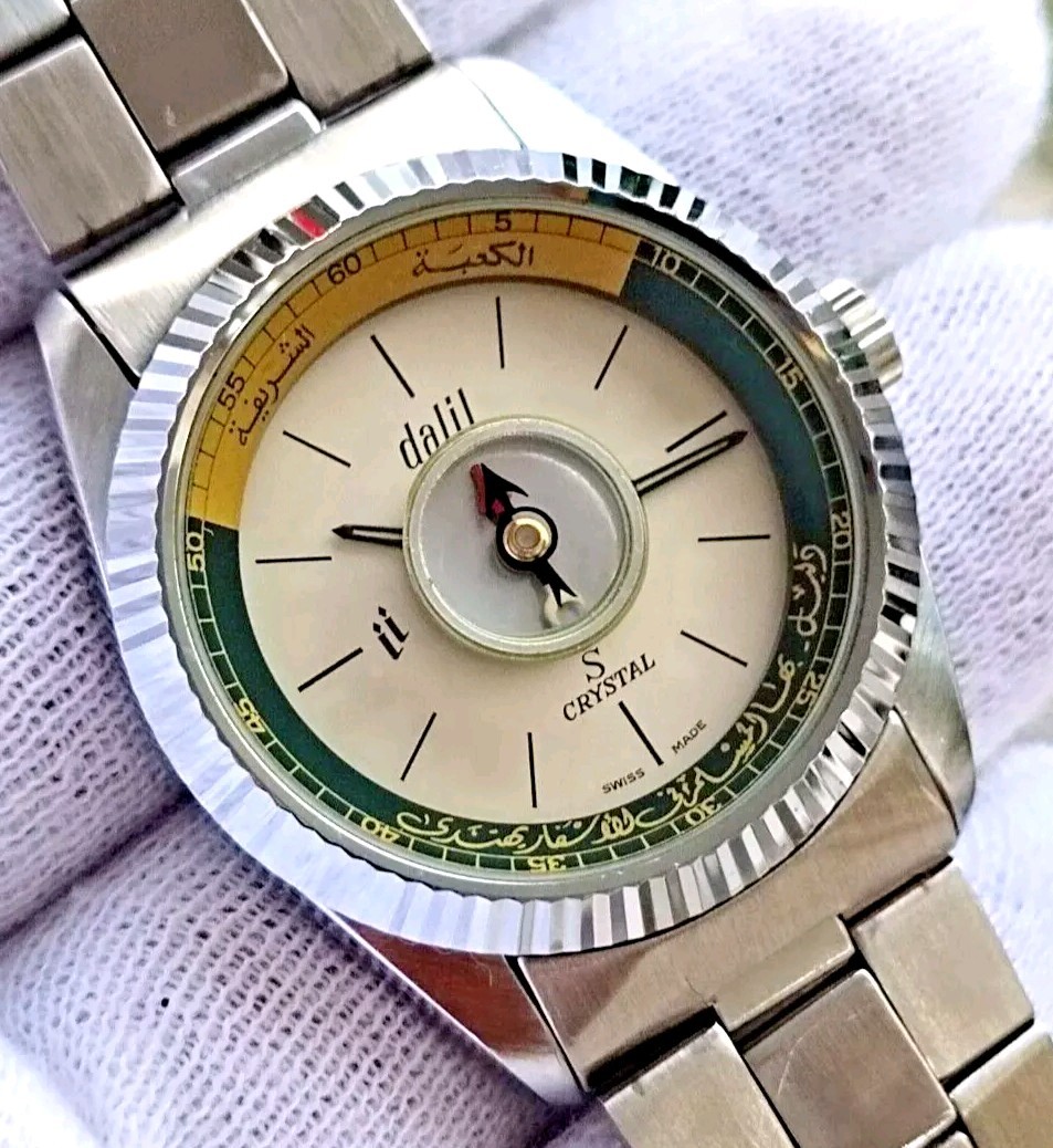 オルソパルス Dalil Manual Winding Crystal 5031 Muslim Compass Qibla Swiss NOS