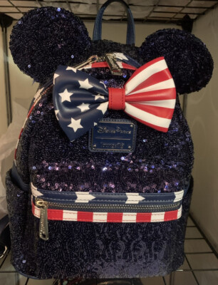 Loungefly Disney Parks Minnie Mouse Sequined Stars and  display picture 1