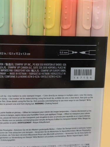 Stampin Scrivi Collezione Sottili Marcatori Inchiostro Colorante a Base Acqua Stampin Up - Foto 5 di 5