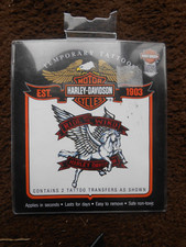 Harley-Davidson Temporary Tattoos Ride With The Wind