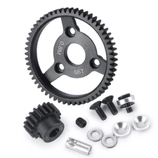 MORLORDY RC Steel Spur Gears 32P 56T Spur Gear with 18T Pinion Gear Set for 1...