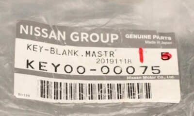 Nissan 300ZX Z32 240SX S13 1984-1990 OEM Blank Key KEY00-00075 | eBay