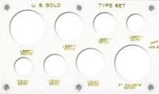 Capital Holder Case For US Gold Type Set 8 Slots Holes White Display Case New
