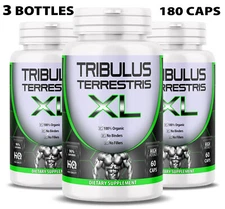 TRIBULUS TERRESTRIS 180 Caps 96% SAPONINS 7500mg Organic Fitness Supplement
