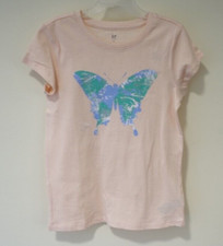 New Gap Kids Pink Butterfly Top Girl's Size XL, 12