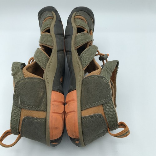 Keen Seacamp II Big Kids Olive Green Orange Sandals Size 2 Youth Waterproof - Picture 7 of 10