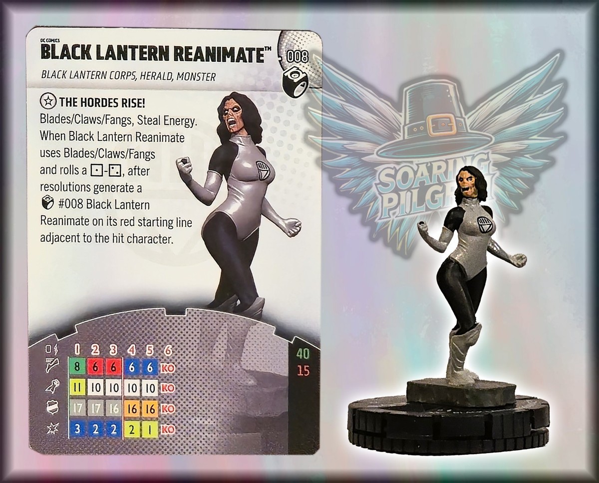 DC Heroclix BLACK LANTERN REANIMATE - 008 COMMON Lantern Legacy
