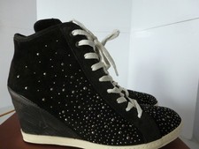 Maripé* Stiefelette mit Keilabsatz * Gr. 41,5  Schwarz * Wild- + Glattleder* Neu