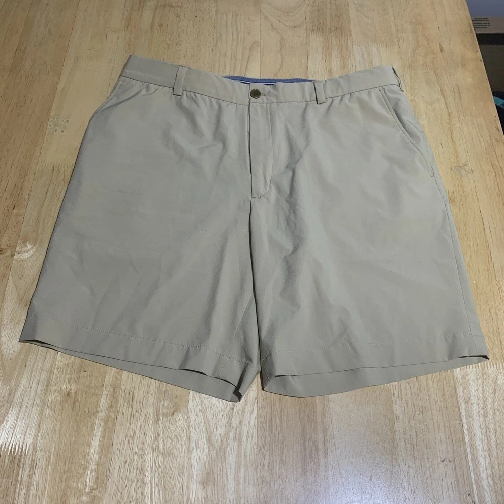 Brooks Brothers Chino Golf Shorts Brown Mens Size 36 8.5" Inseam