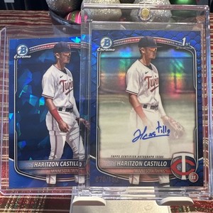 2025 Bowman Chrome Haritzon Castillo Auto Blue Reptilian 1st /150 & B Sapphie