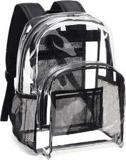 Clear Backpack Heavy Duty - Large Clear Bookbag Transparent See through Backpack