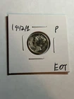 1942/1 P Mercury Silver Dime Nice VF Details Tough Variety