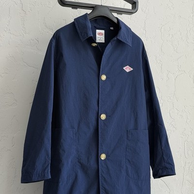 DANTON Lightweight Nylon Navy Coat Jacket Size 40 Made in Japan